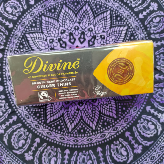 Divine Dark Chocolate Ginger Thins