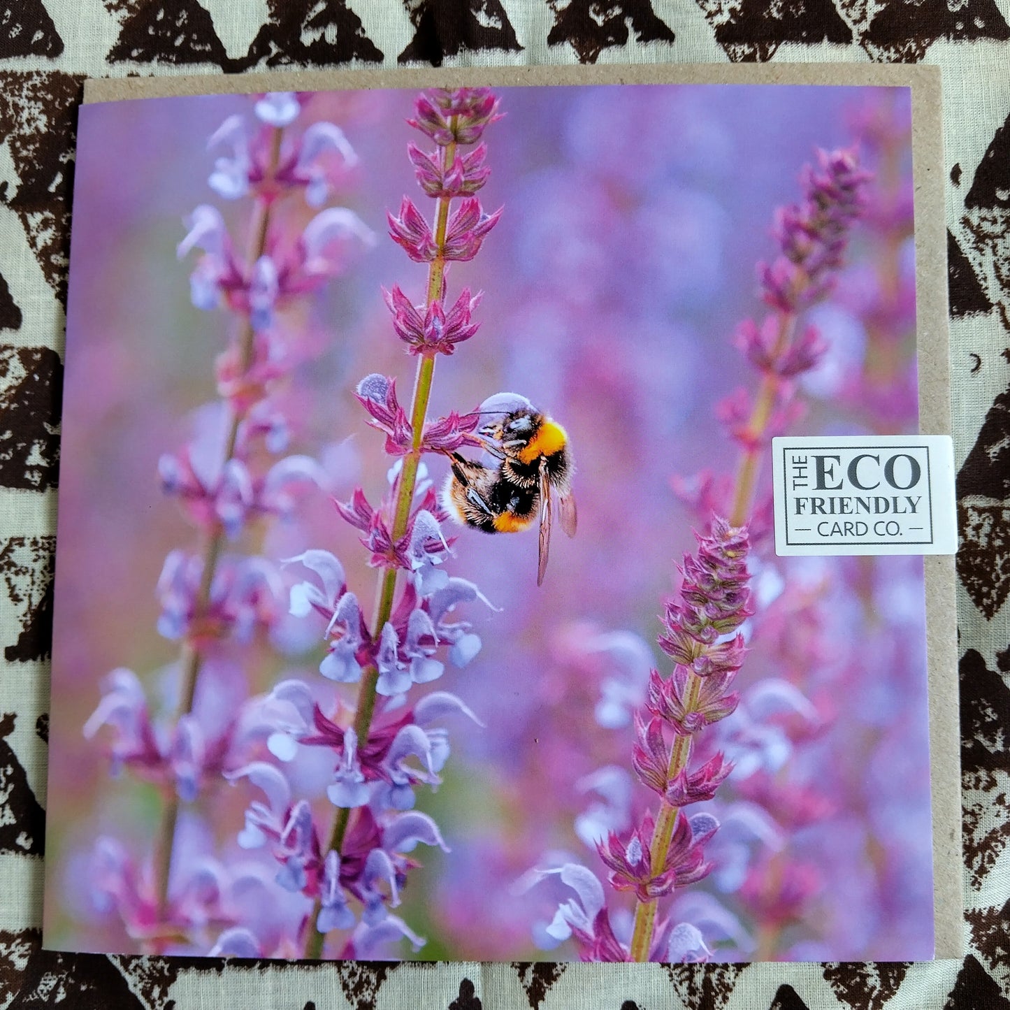 The Eco-Friendly Card Co 'Salvia' Greetings Card - Blank
