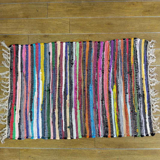 Recycled Cotton Rag Rug 60 x 90 cm