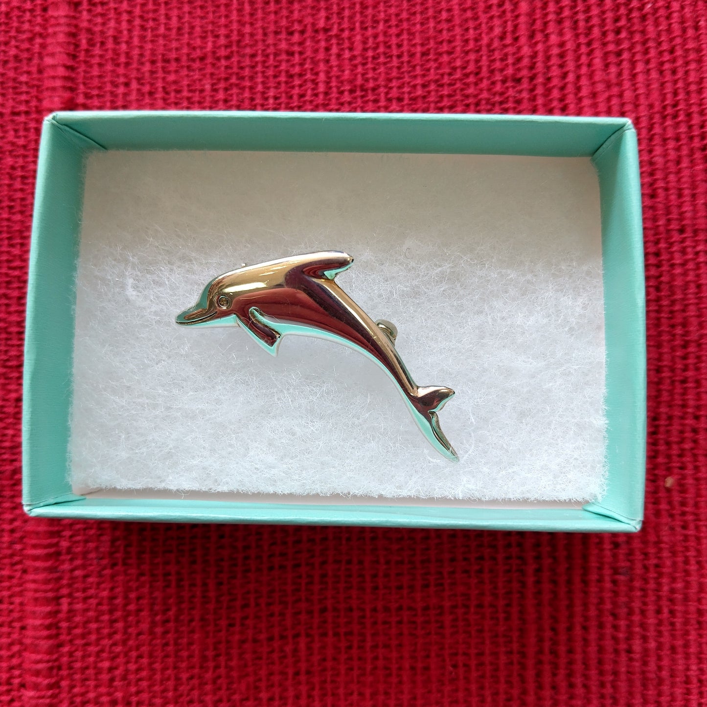 925 Sterling Silver Dolphin Brooch