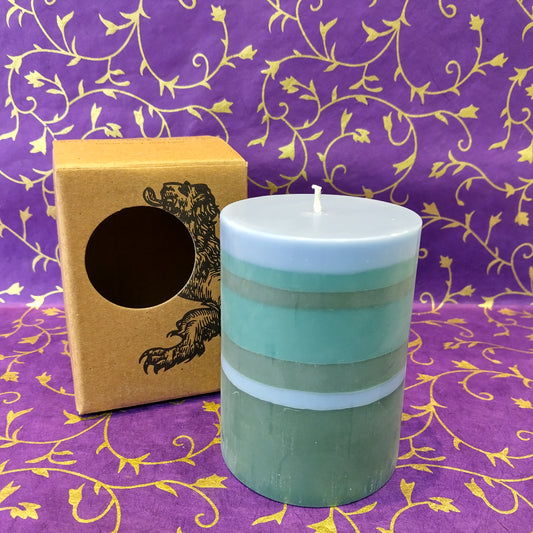 British Colour Standard Tri-Colour Pillar Candle