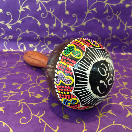 Hand Painted Coconut Maraca