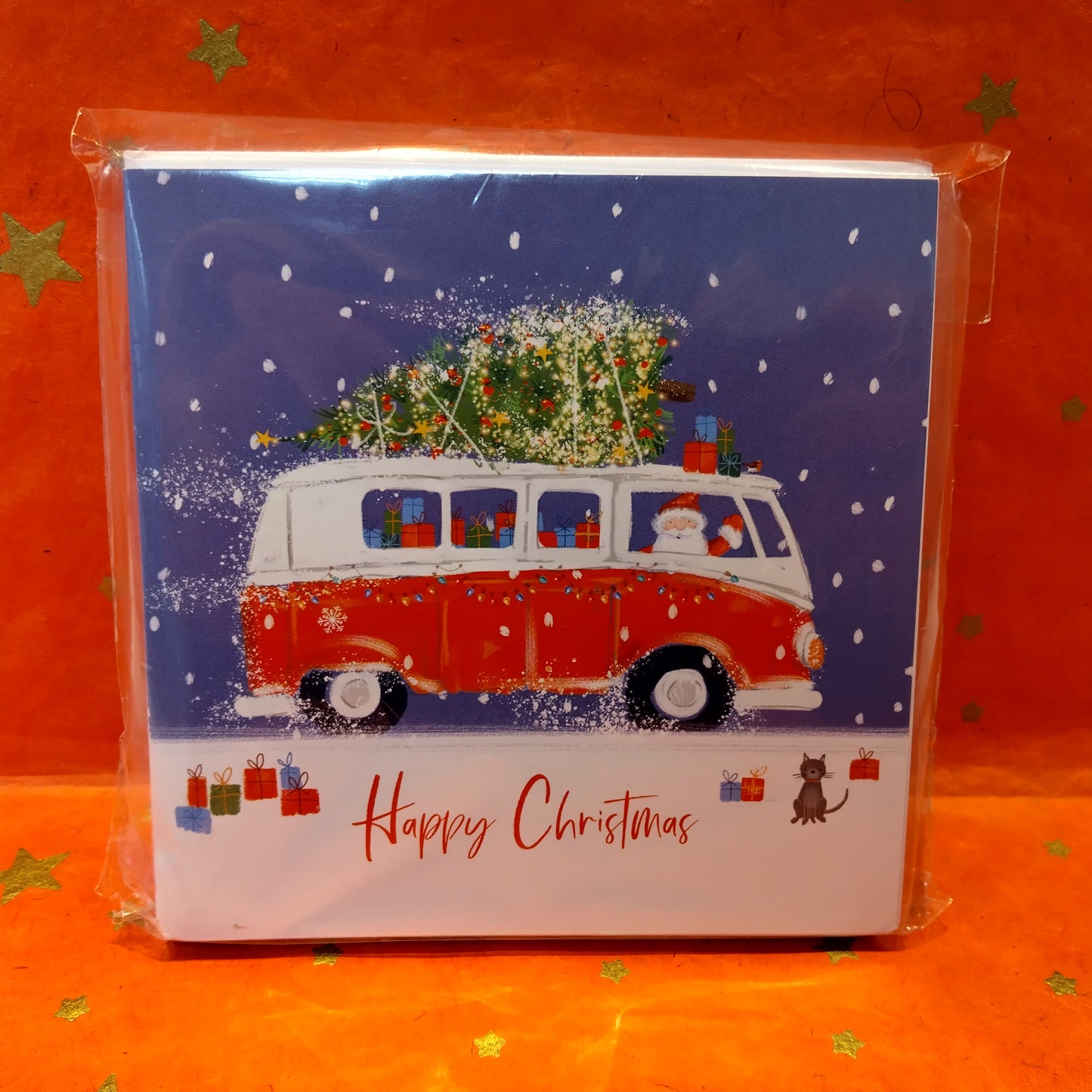 Christmas Camper Van - 10 Christmas Cards