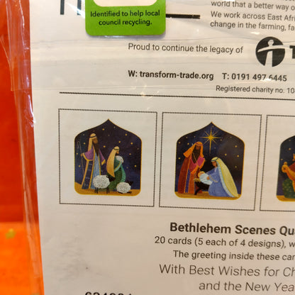 Bethlehem Scenes - 20 Christmas Cards, 4 Designs