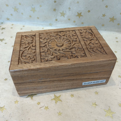 Wooden Secret Lock Box