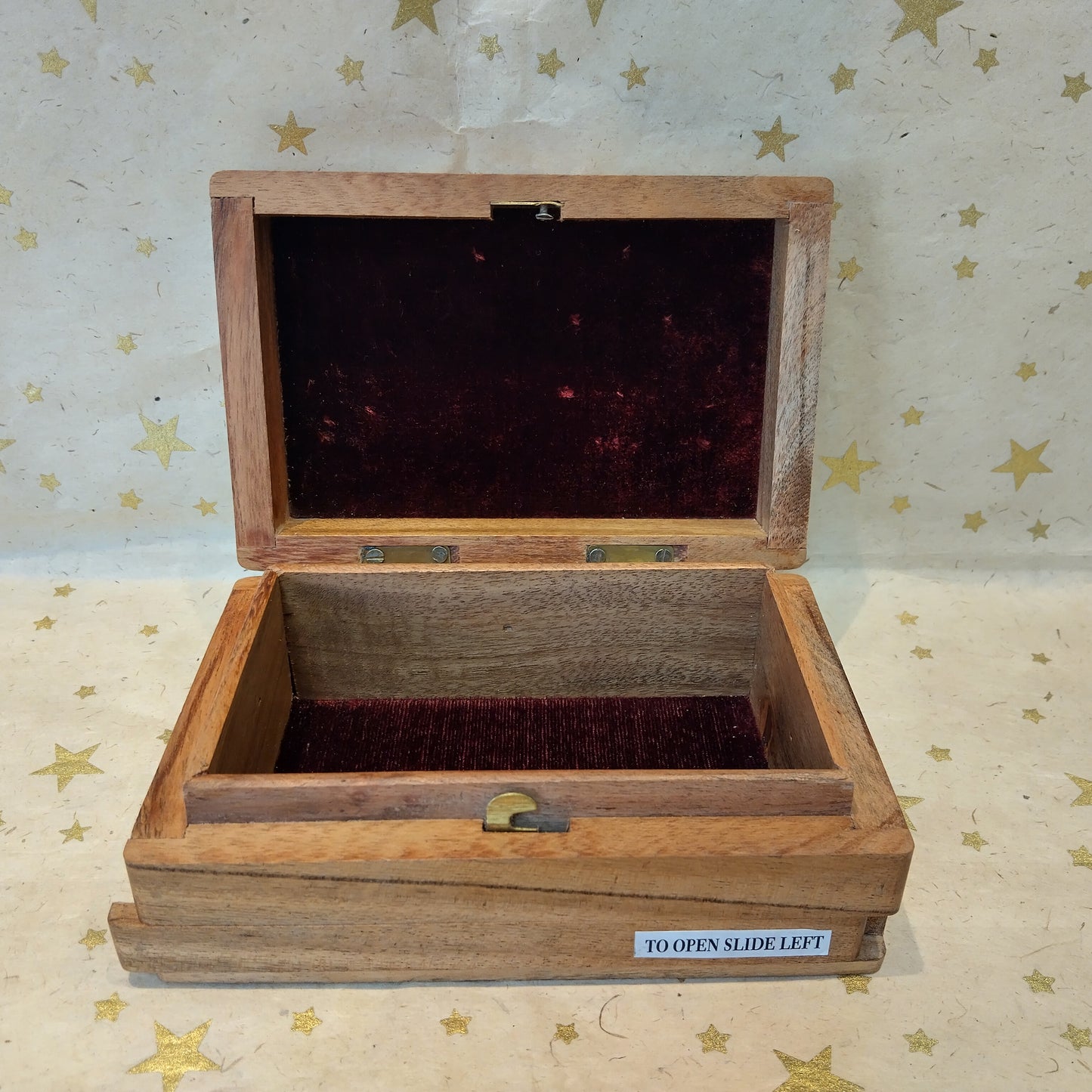 Wooden Secret Lock Box