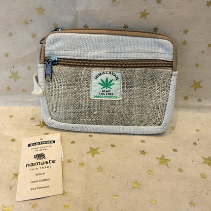 Himalayan Hemp Travel Zipper Wallet