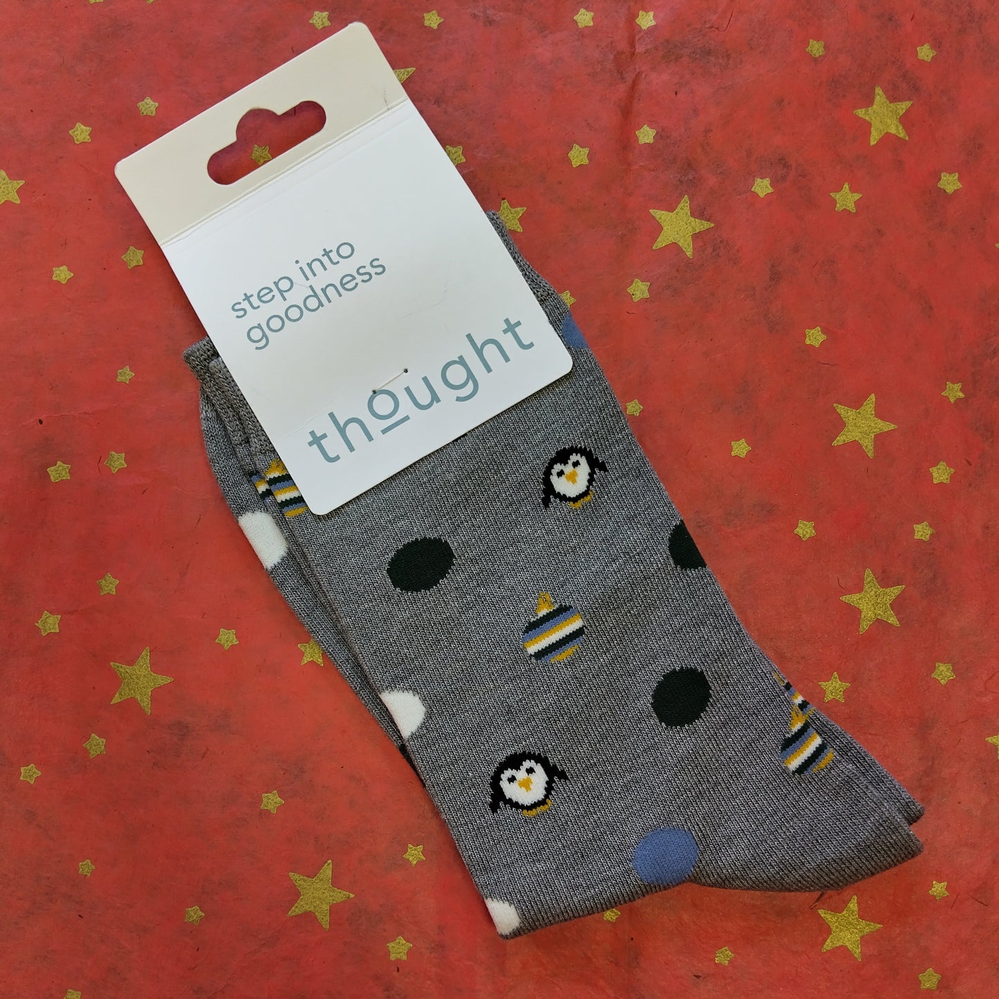 Thought Bamboo Christmas Socks - Penguins