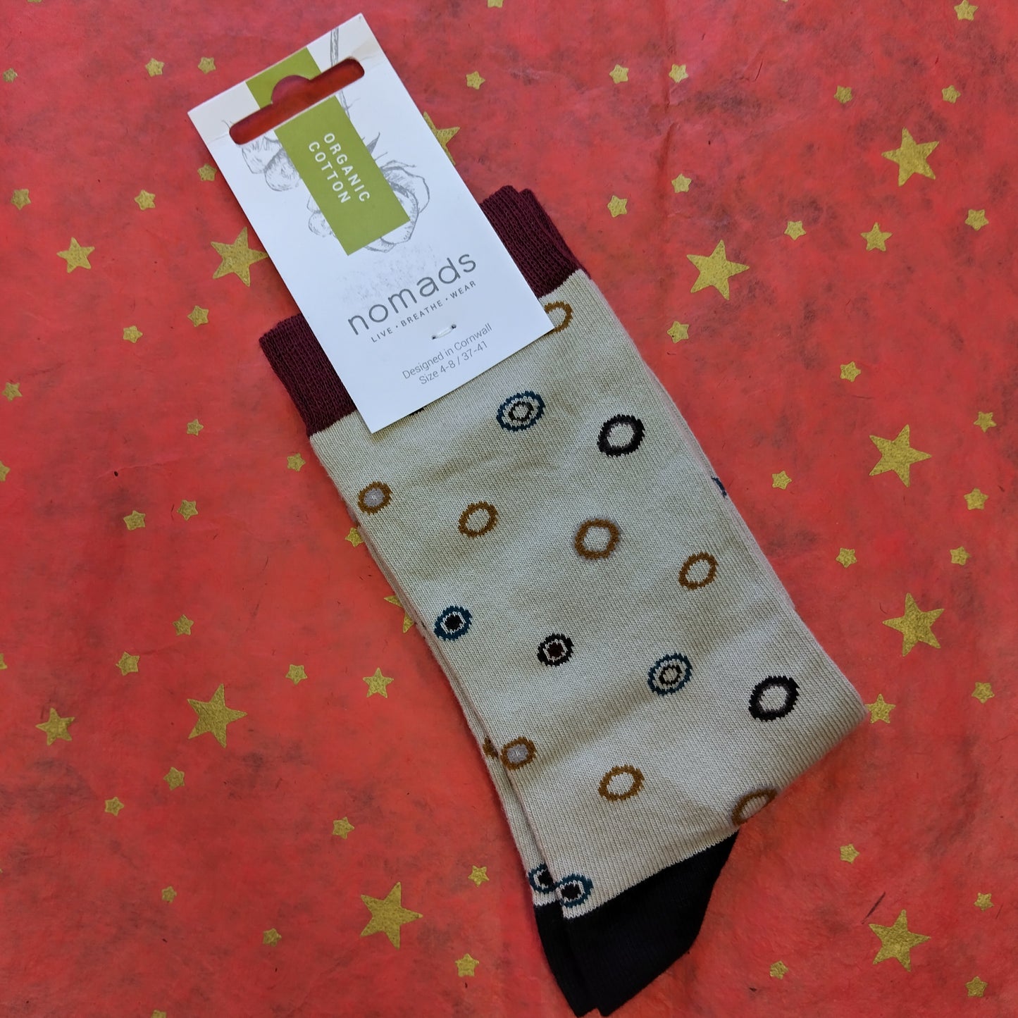 Nomads Organic Cotton Socks - Brown Spots