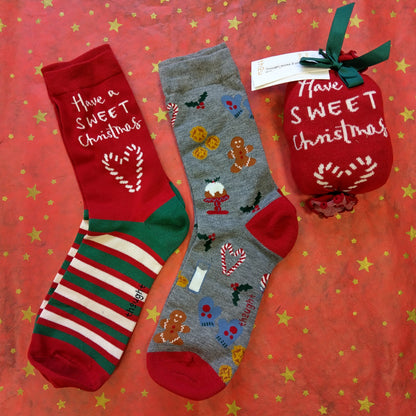 Thought Bamboo Christmas Socks Gift Set - 2 Pairs